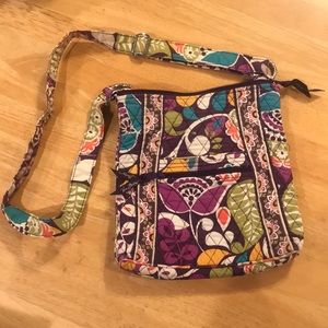 Vera Bradley crossbody-Plum Crazy,decent condition